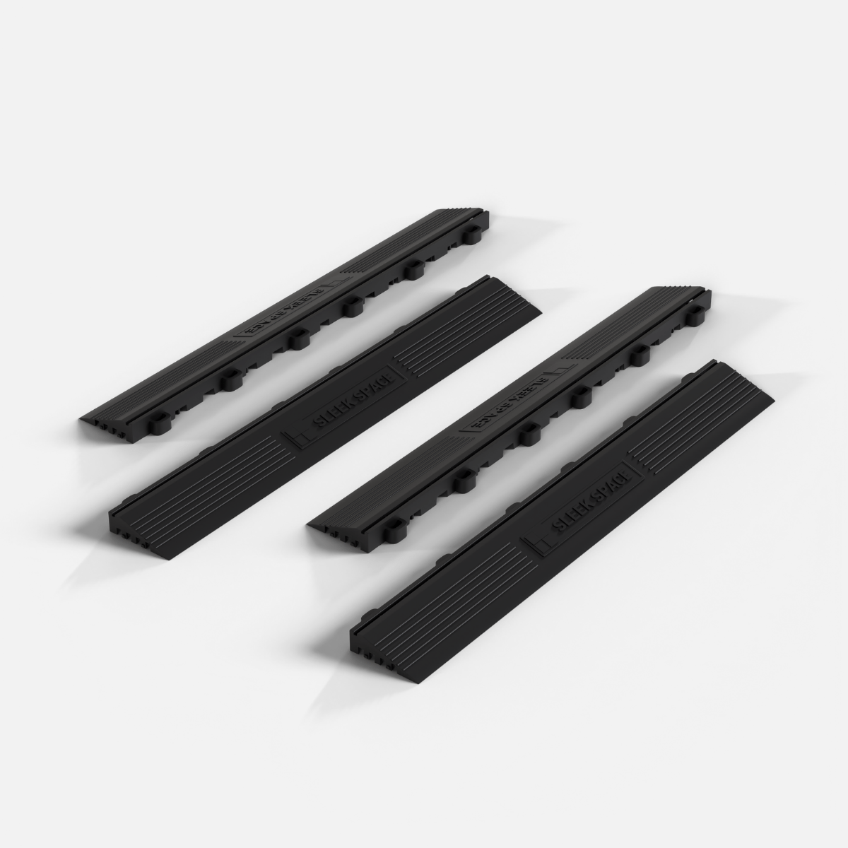 Jet Black – UltraEdge Ramp (Female) | Sleek Space (4-Pack)