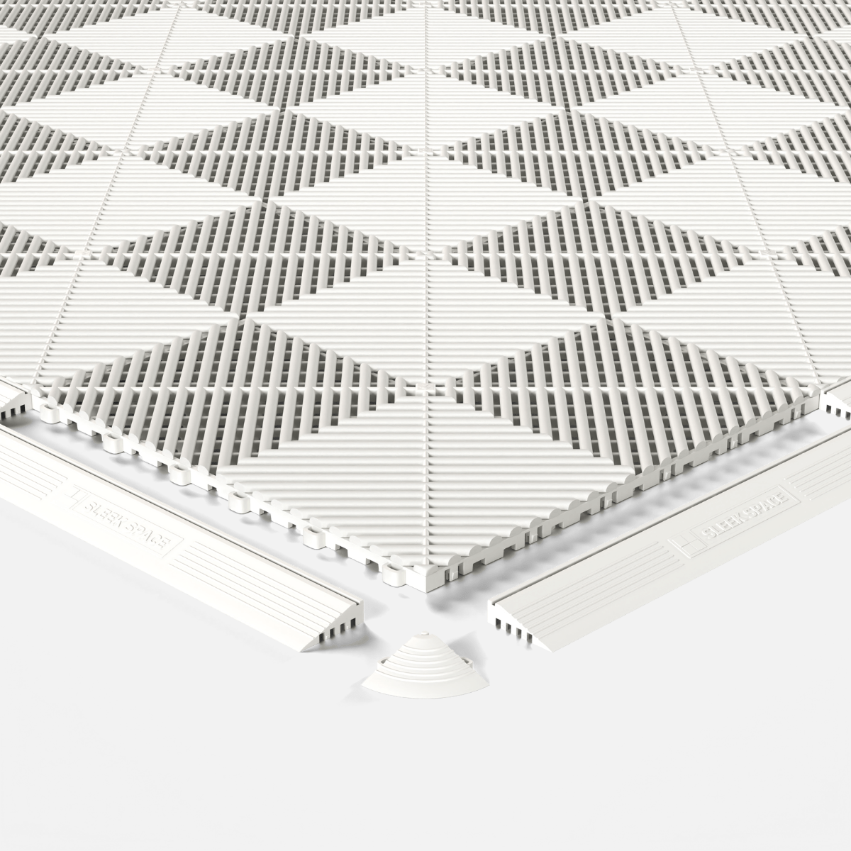 Alpine White – UltraEdge Ramp (Female) | Sleek Space (4-Pack)