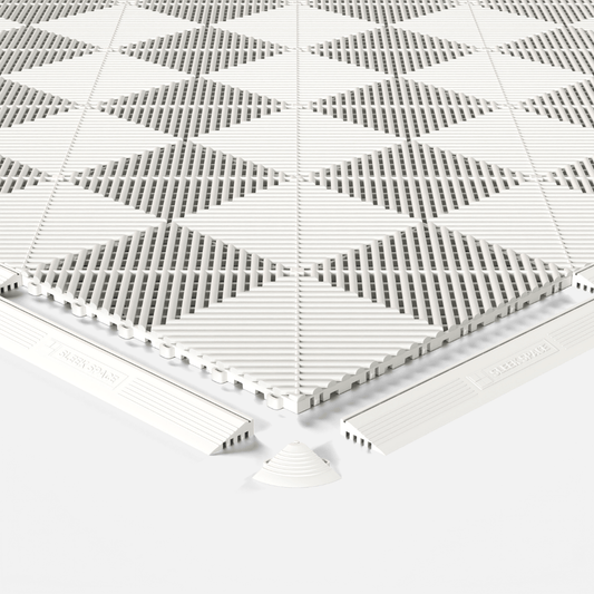 Alpine White – UltraEdge Ramp (Female) | Sleek Space (4-Pack)