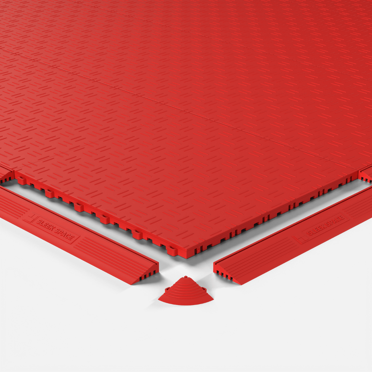 Rosso Red – UltraEdge Ramp (Male) | SleekSpace (4-Pack)
