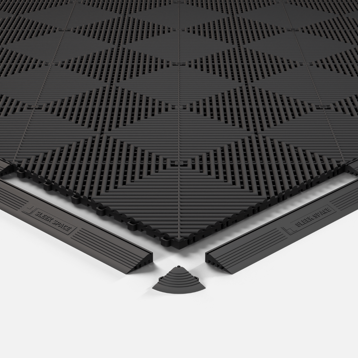 Jet Black – UltraEdge Ramp (Female) | Sleek Space (4-Pack)