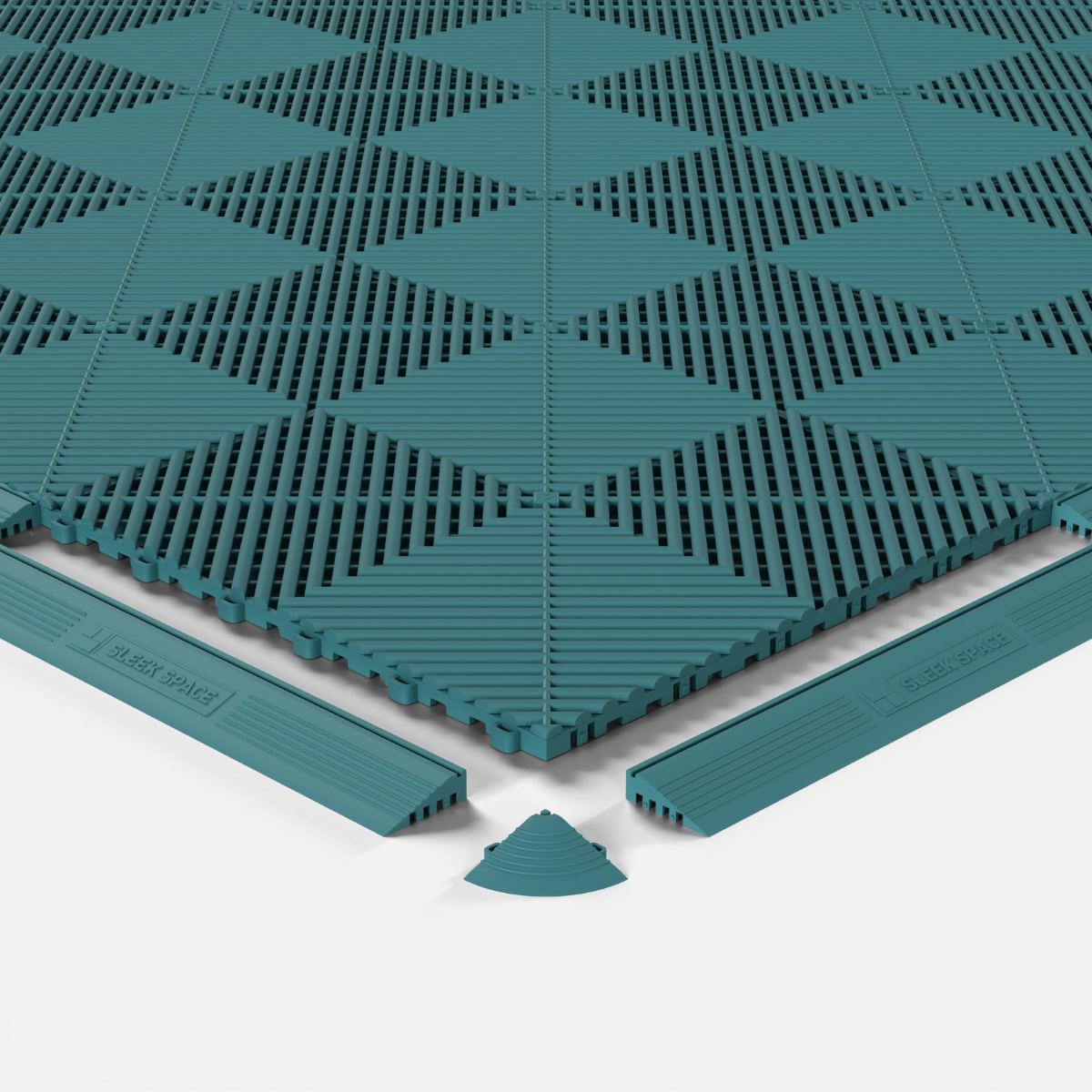 Turbo Teal – UltraEdge Ramp (Female) | Sleek Space (4-Pack)