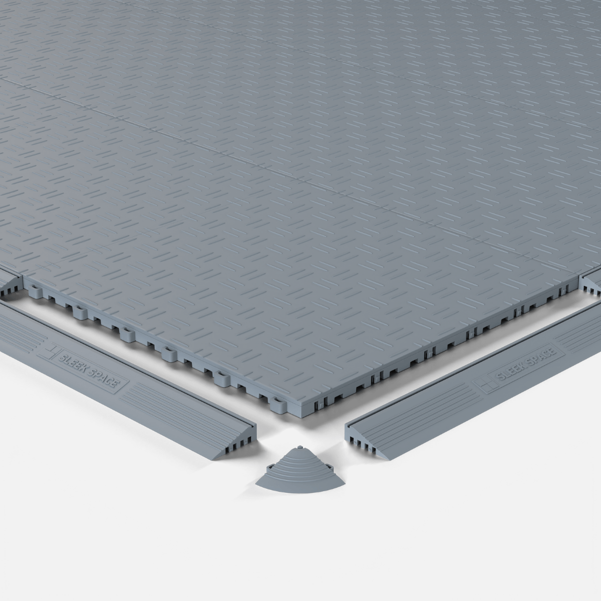 Silver Grey – UltraEdge Ramp (Male) | SleekSpace (4-Pack)