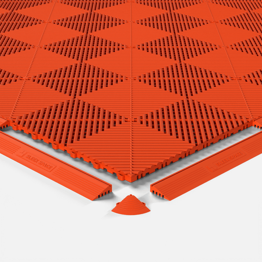 Lava Orange – UltraEdge Ramp (Male) | SleekSpace (4-Pack)