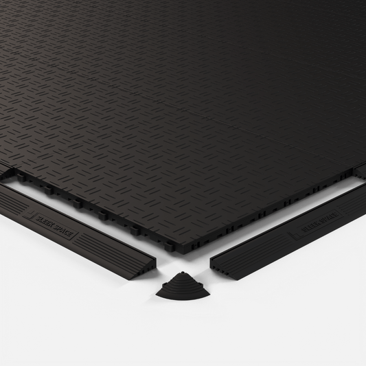 Jet Black – UltraEdge Corner | SleekSpace (4-Pack)