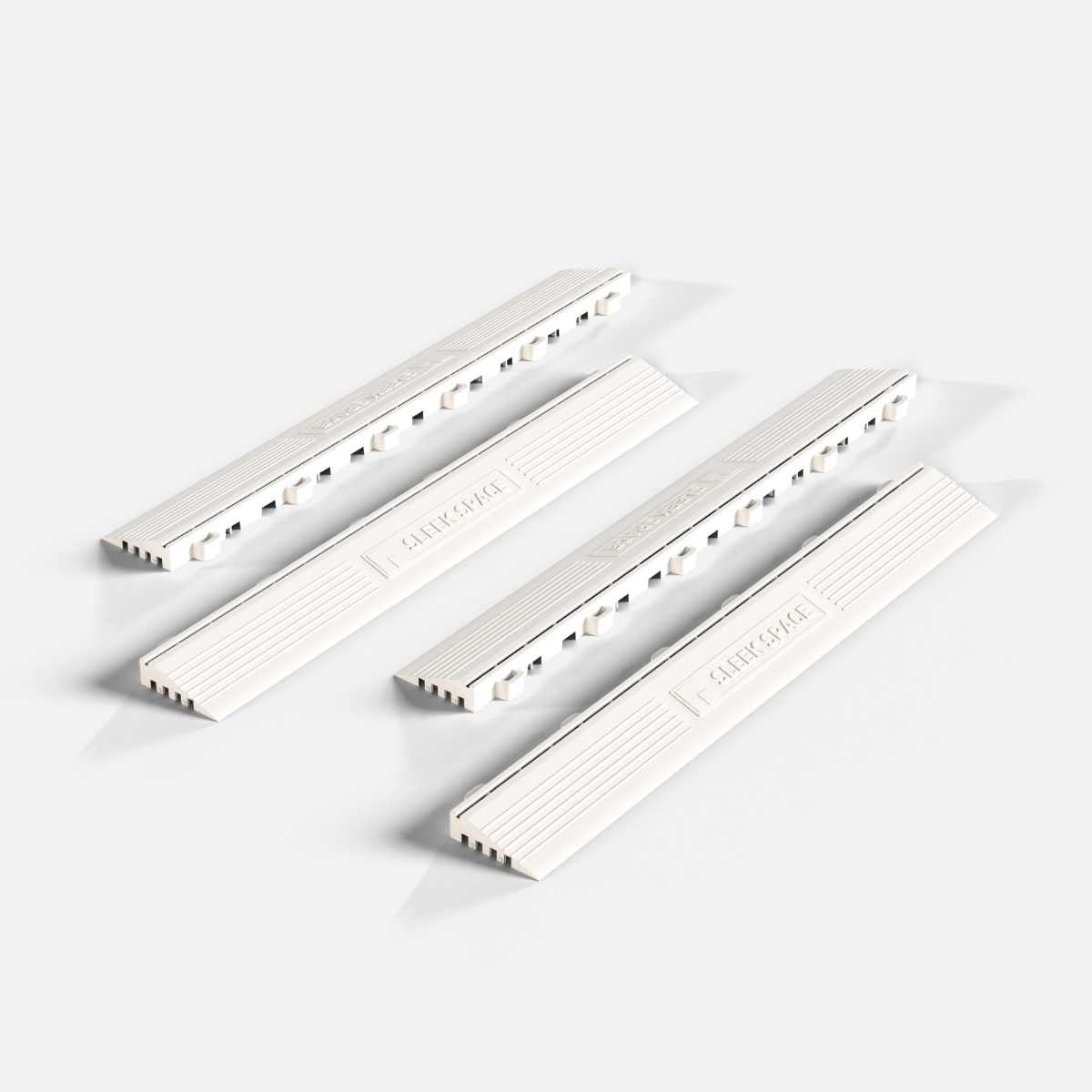 Alpine White – UltraEdge Ramp (Female) | Sleek Space (4-Pack)