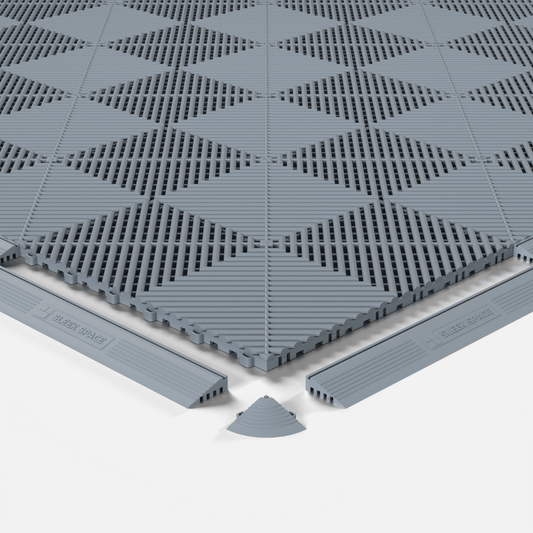 Silver Grey – UltraEdge Ramp (Female) | Sleek Space (4-Pack)