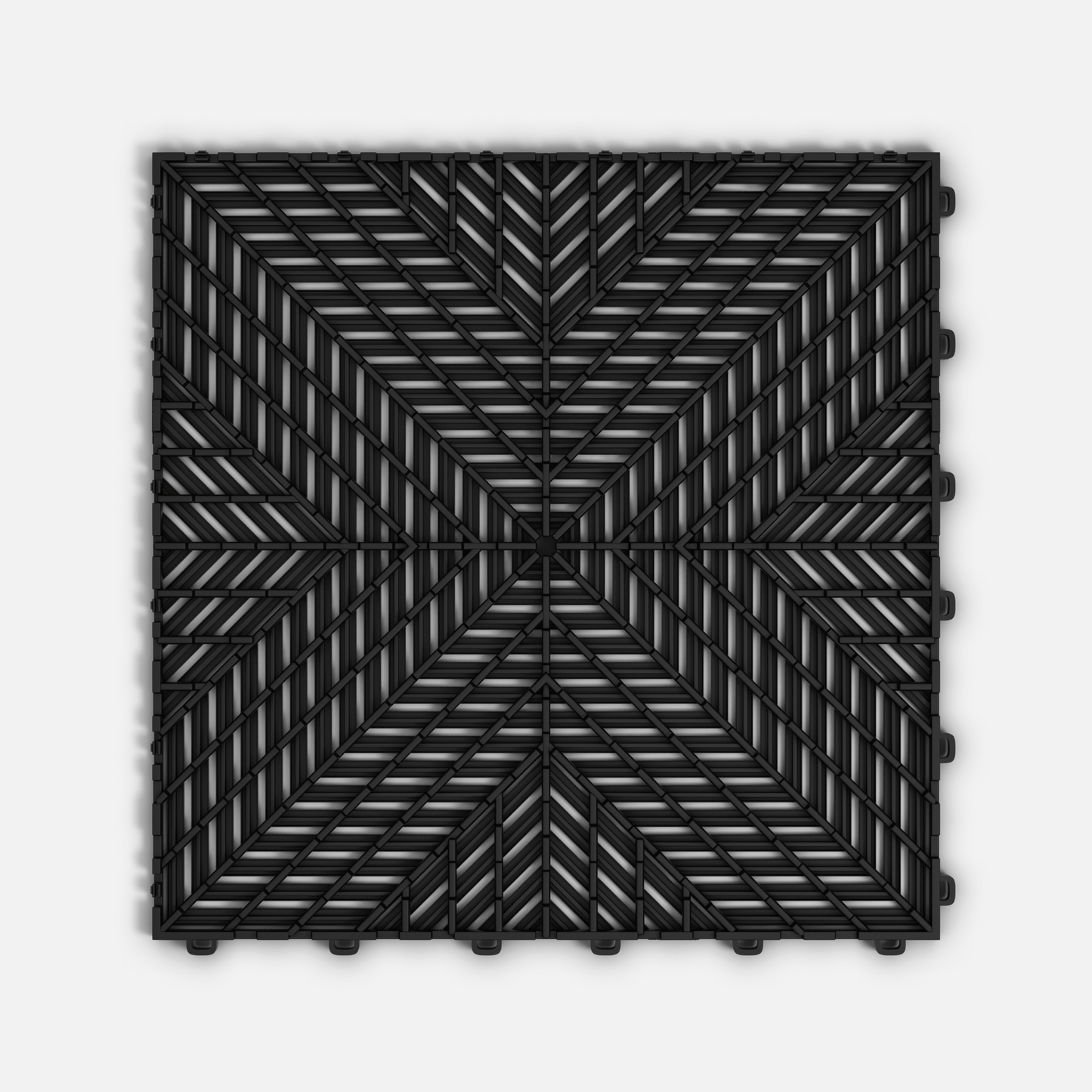 Jet Black ULTRACORE Garage Floor Tile (16-Pack)