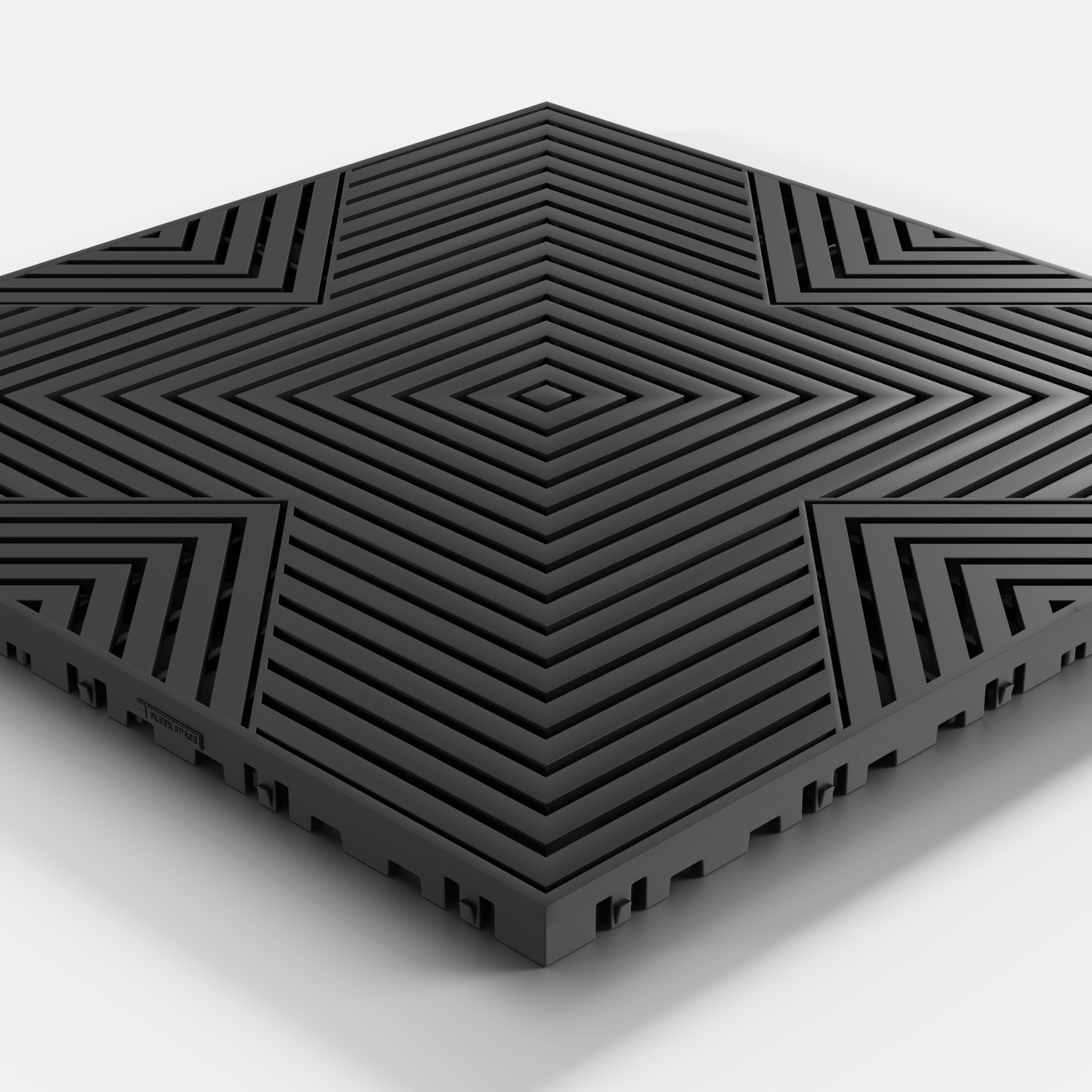 Jet Black ULTRACORE Garage Floor Tile (16-Pack)