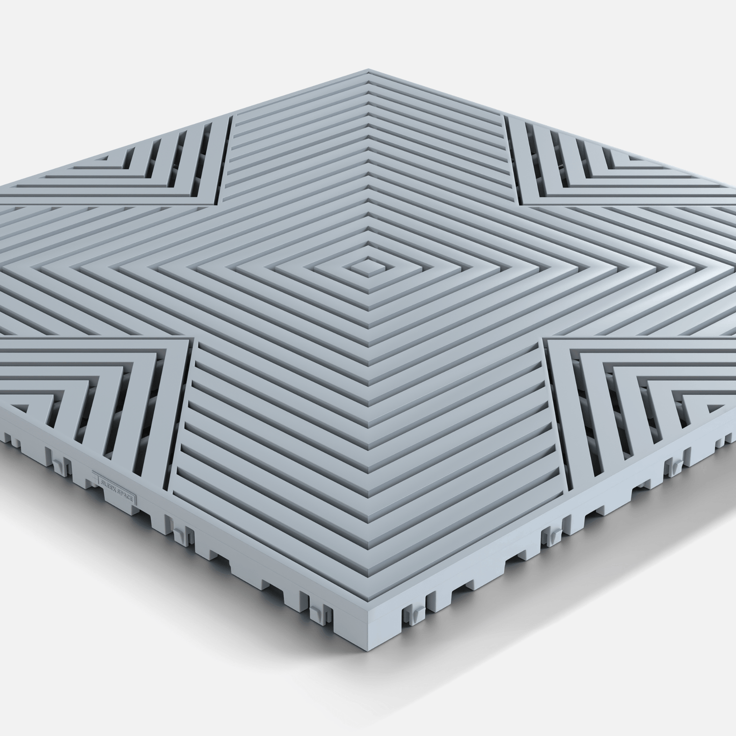 Silver Grey ULTRACORE Garage Floor Tile (16-Pack)