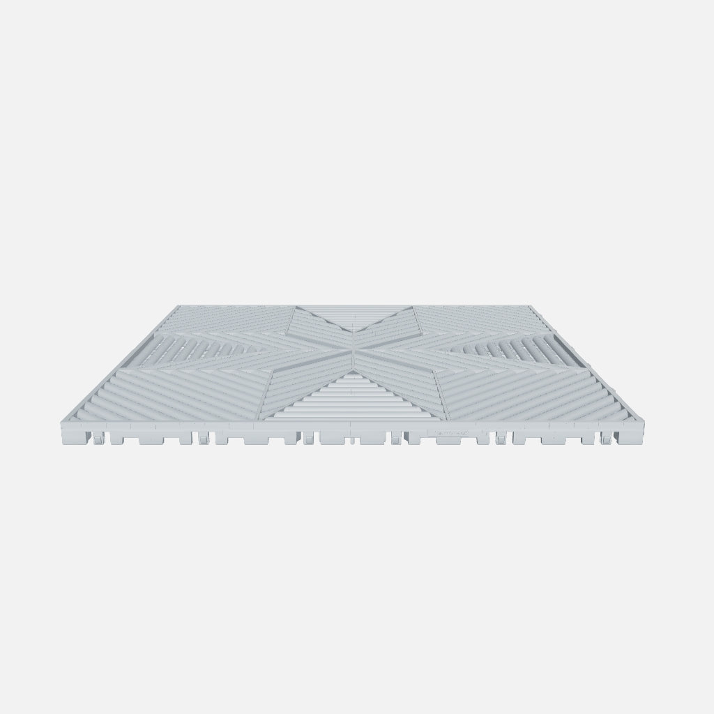 Silver Grey ULTRAFLUX Garage Floor Tile (16-Pack)