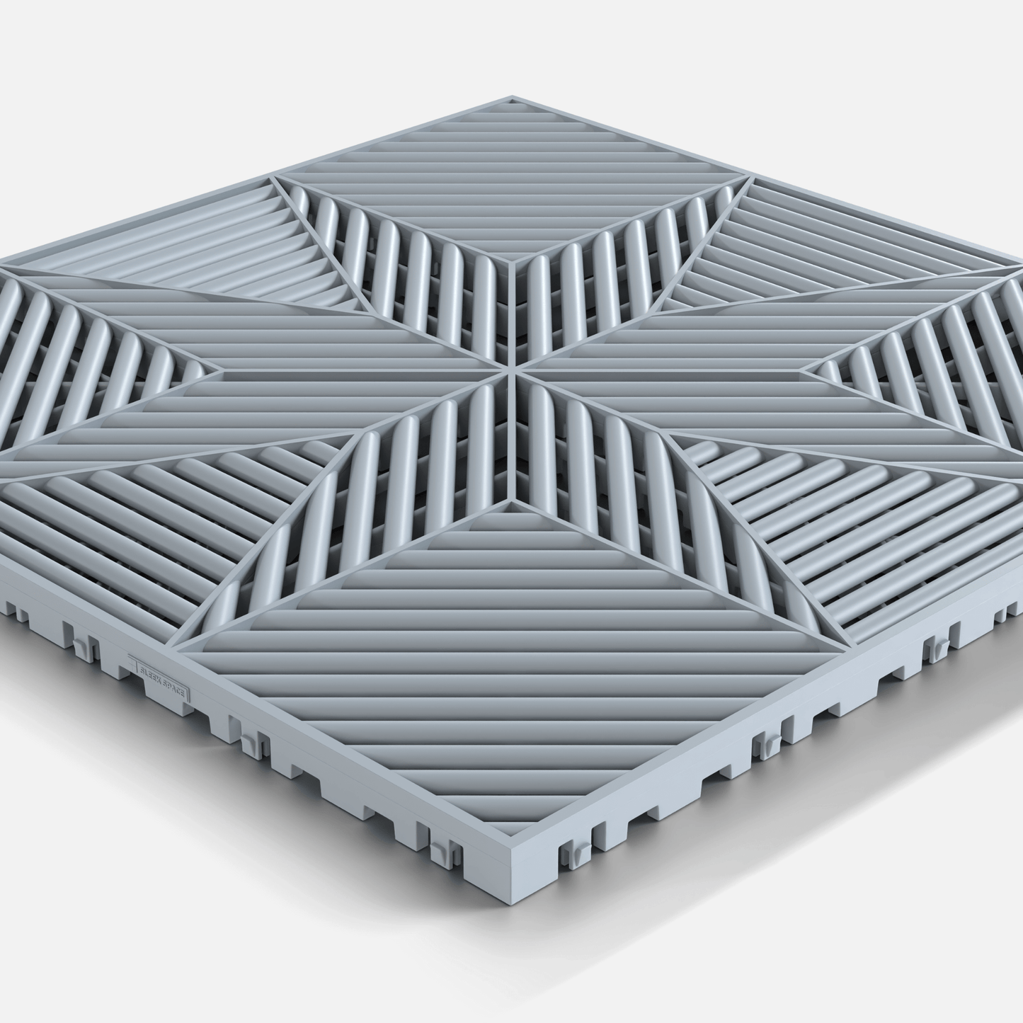Silver Grey ULTRAFLUX Garage Floor Tile (16-Pack)
