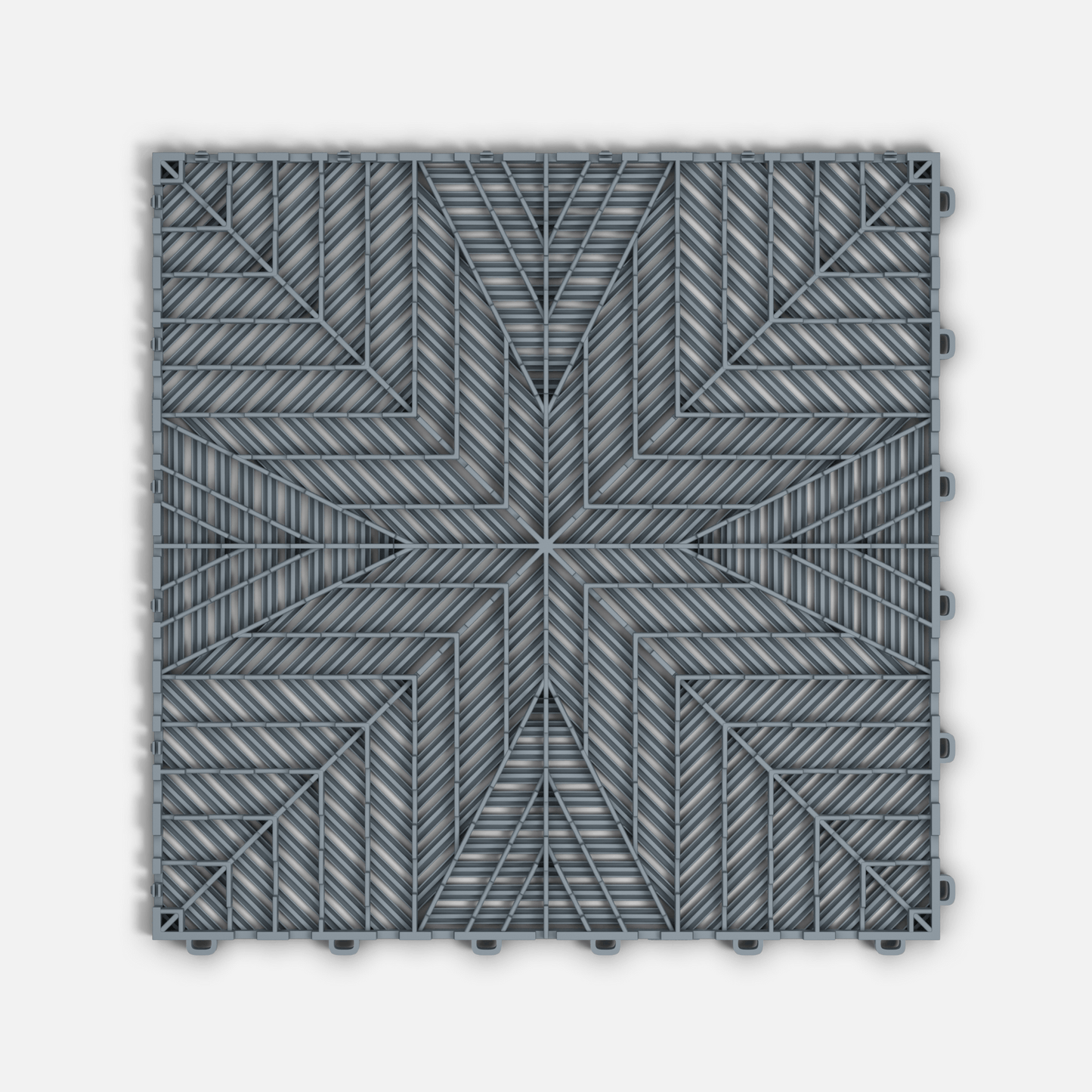 Silver Grey ULTRAFLUX Garage Floor Tile (16-Pack)