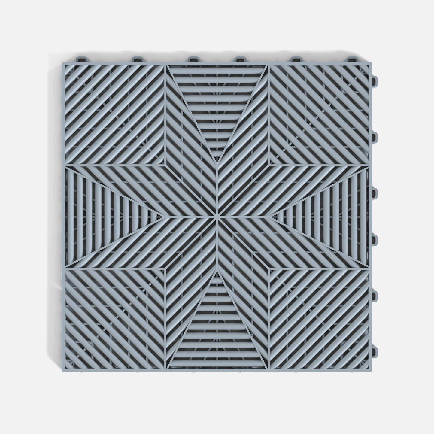 Silver Grey ULTRAFLUX Garage Floor Tile (16-Pack)