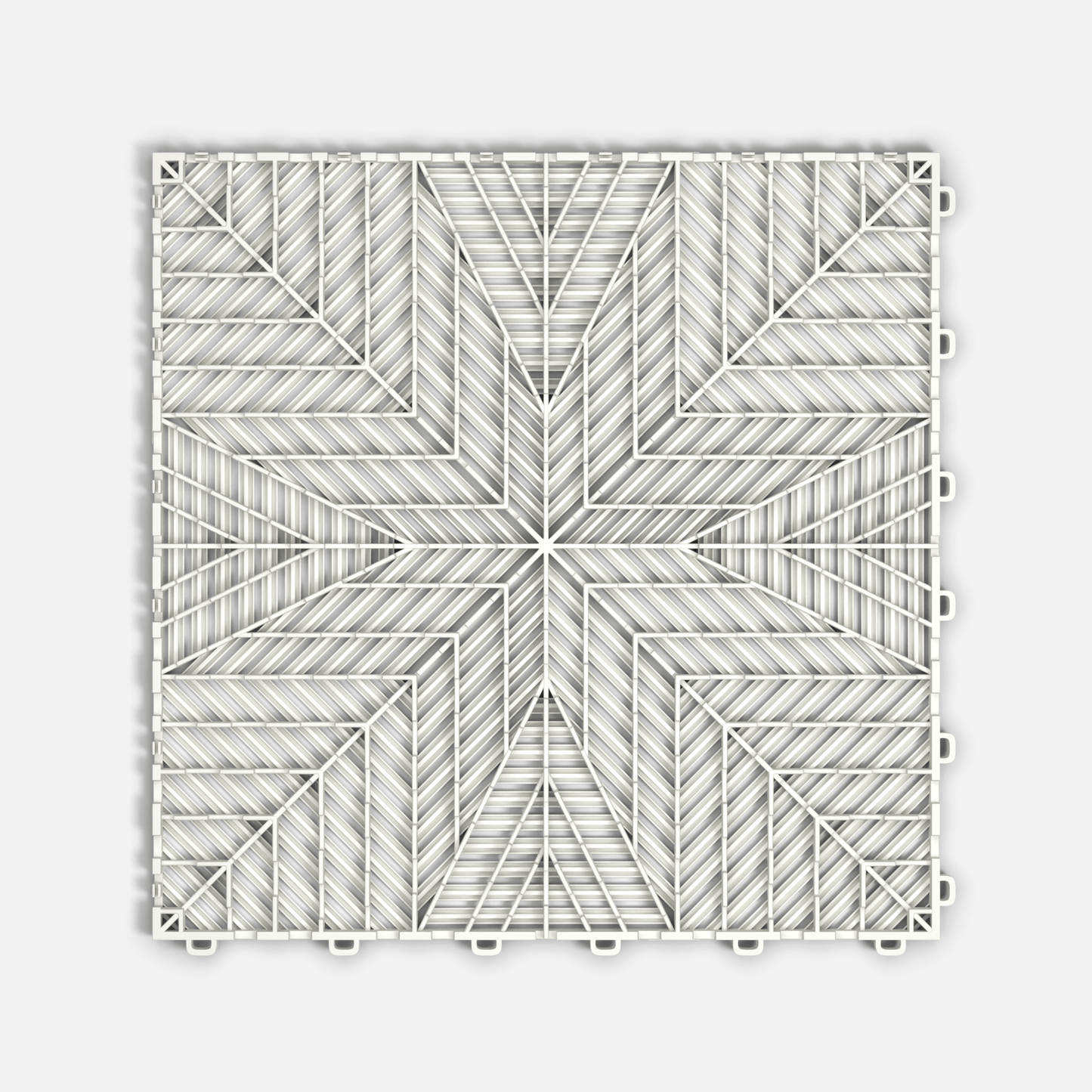 Alpine White ULTRAFLUX Garage Floor Tile (16-Pack)