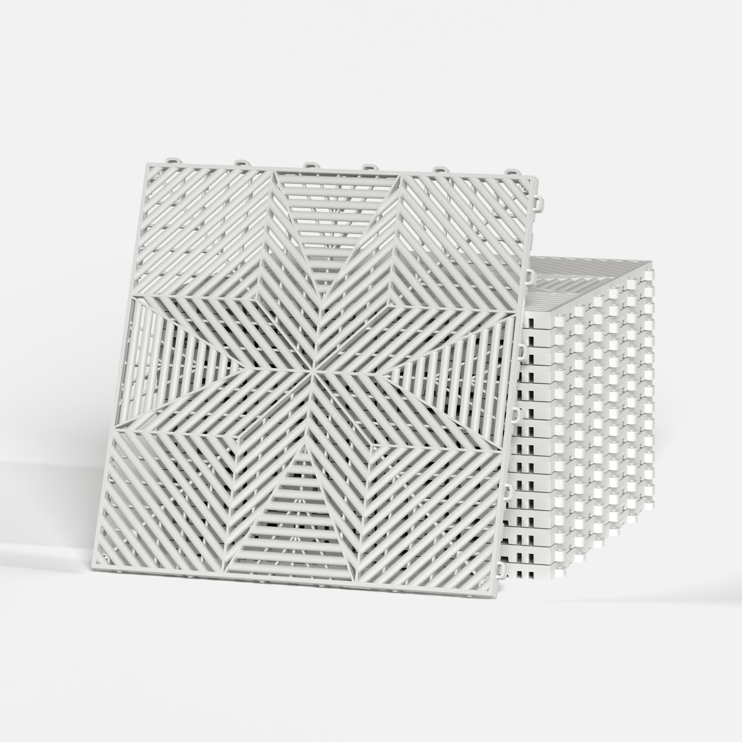 Alpine White ULTRAFLUX Garage Floor Tile (16-Pack)