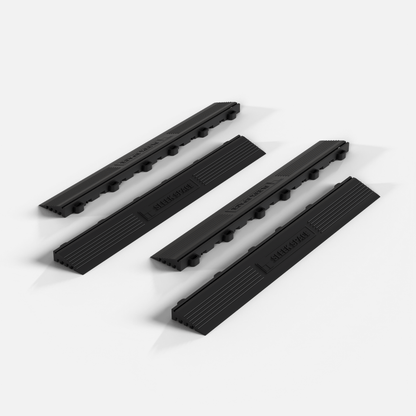 Jet Black – UltraEdge Ramp (Female) | Sleek Space (4-Pack)