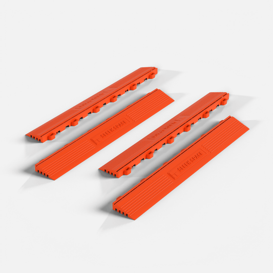 Lava Orange – UltraEdge Ramp (Male) | SleekSpace (4-Pack)