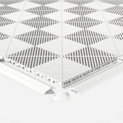 Alpine White – UltraEdge Ramp (Female) | Sleek Space (4-Pack)