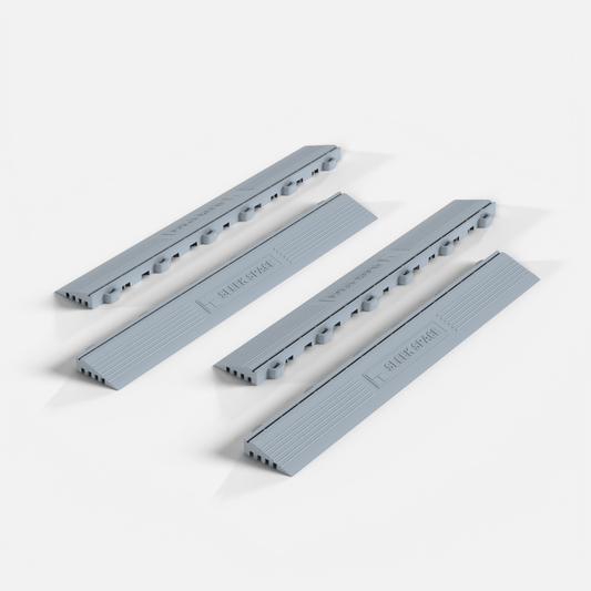Silver Grey – UltraEdge Ramp (Male) | SleekSpace (4-Pack)