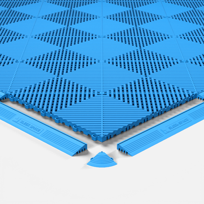 Riviera Blue – UltraEdge Ramp (Female) | Sleek Space (4-Pack)