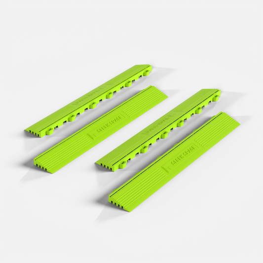 Electric Green – UltraEdge Ramp (Male) | SleekSpace (4-Pack)
