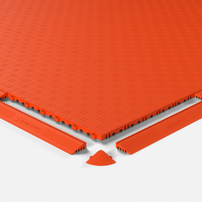 Lava Orange – UltraEdge Ramp (Female) | Sleek Space (4-Pack)