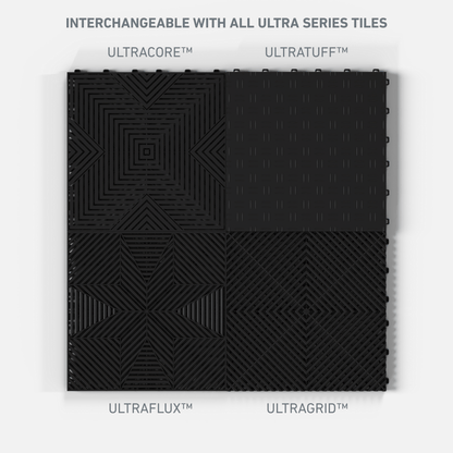 Jet Black ULTRACORE Garage Floor Tile (16-Pack)