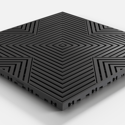 Jet Black ULTRACORE Garage Floor Tile (16-Pack)