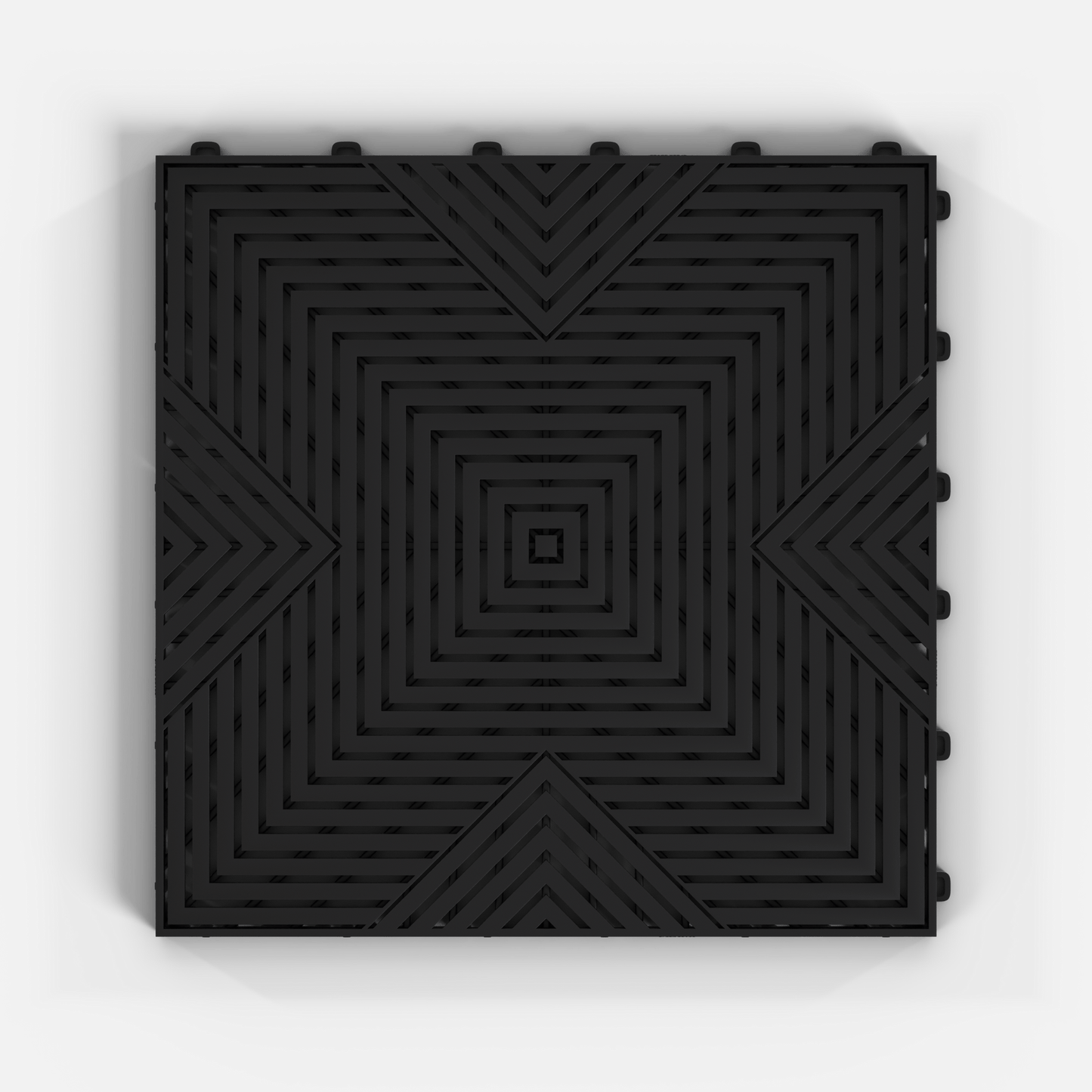Jet Black ULTRACORE Garage Floor Tile (16-Pack)
