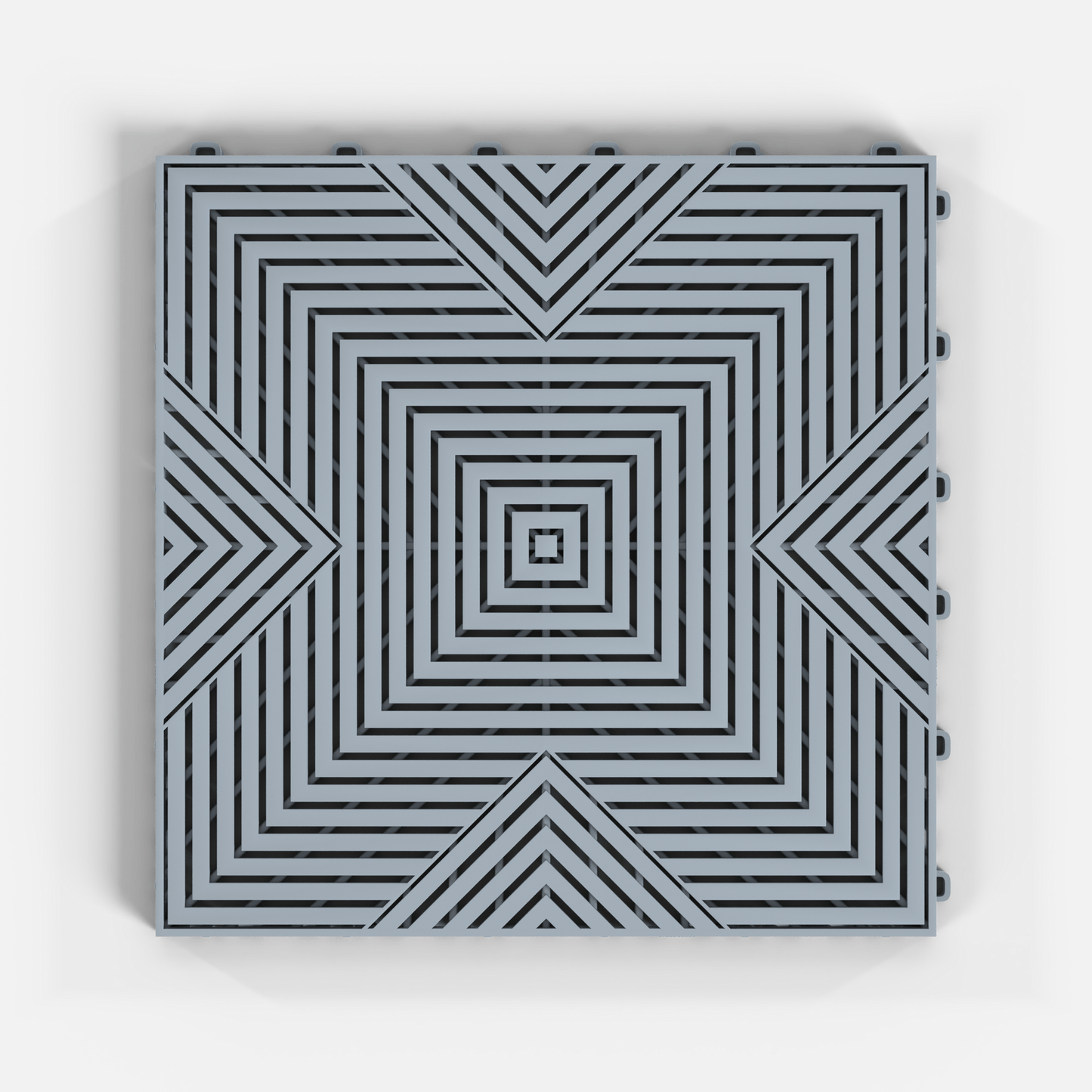 Silver Grey ULTRACORE Garage Floor Tile (16-Pack)