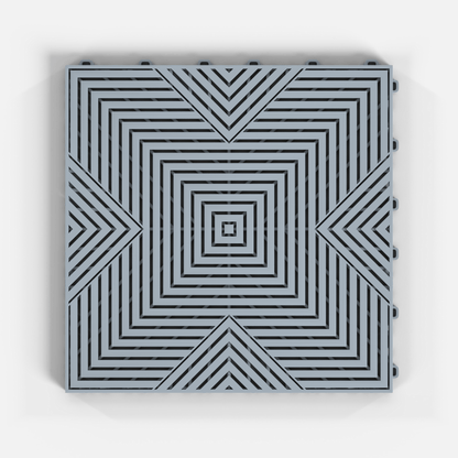 Silver Grey ULTRACORE Garage Floor Tile (16-Pack)
