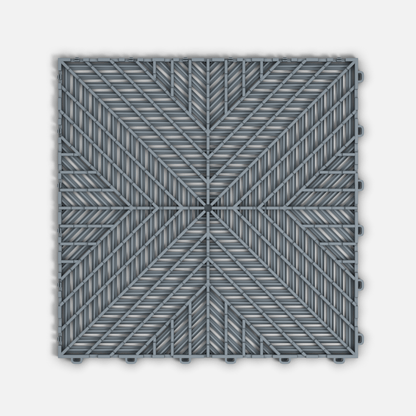 Silver Grey ULTRACORE Garage Floor Tile (16-Pack)