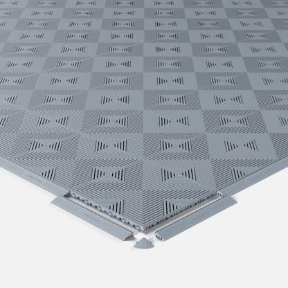 Silver Grey ULTRACORE Garage Floor Tile (16-Pack)