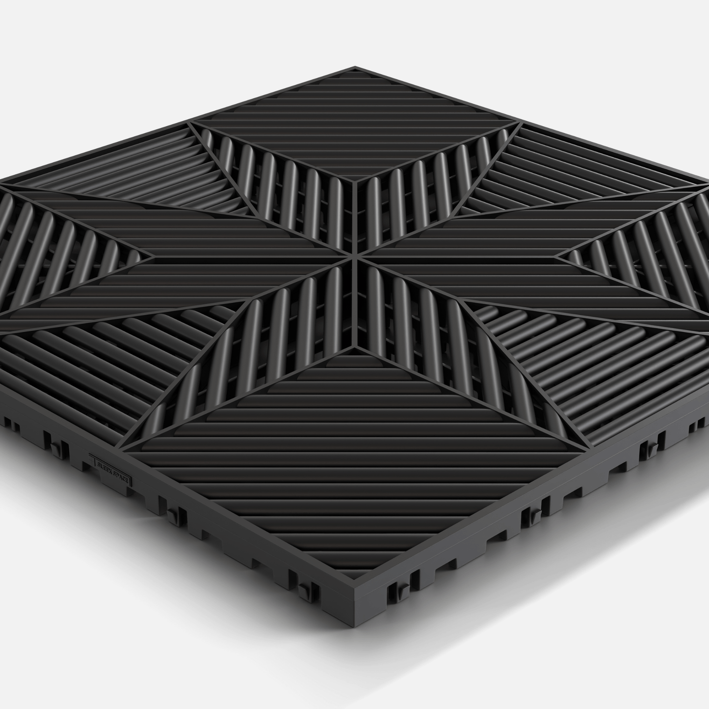 Jet Black ULTRAFLUX Garage Floor Tile (16-Pack)