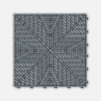 Silver Grey ULTRAFLUX Garage Floor Tile (16-Pack)