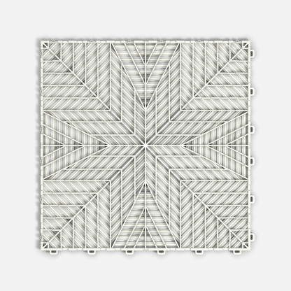 Alpine White ULTRAFLUX Garage Floor Tile (16-Pack)